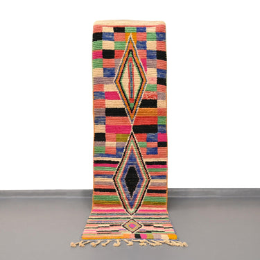 Moroccan Vintage Runner Rug 2.3 x 8 feet / 70 x 246 cm - Ettilux Home